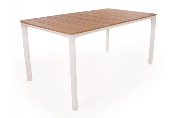 Ronja Havebord 90x160 Cm Hvid Teak