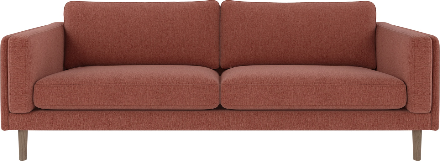 Rowico Braden 3-personers Sofa i Rød/Hvidkalk - Stilfuld Komfort