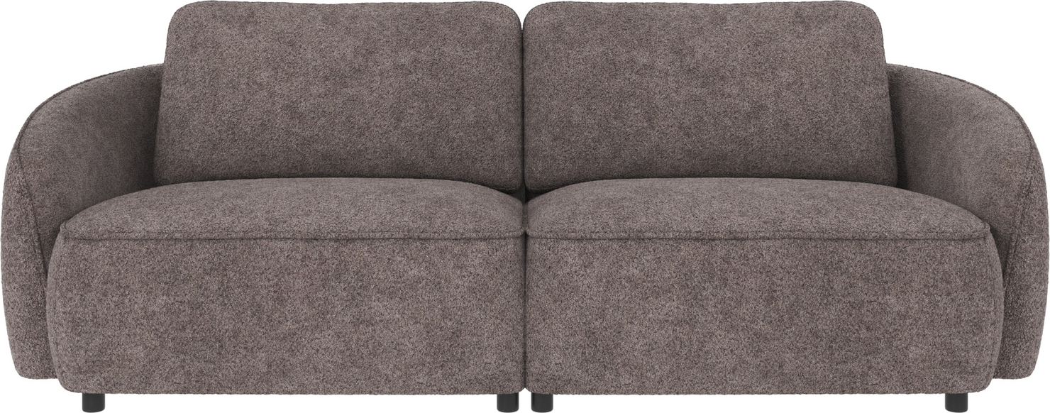Rowico Norris -personers Sofa Anna Polyester Mørkegrå Chenille-look Fsc-mix H80ã B226ã D102 Cm