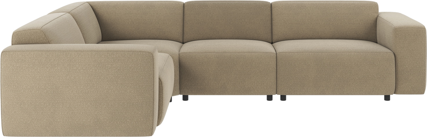 Rowico Willard Hjørnesofa Rita Polyester Mørk Beige Modulsofa 297ã 219 Cm