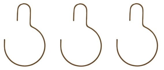 Rund Bøjlesæt   Stk House Doctor Wire Jern Nylon Brun H21 5ã B13   Cm