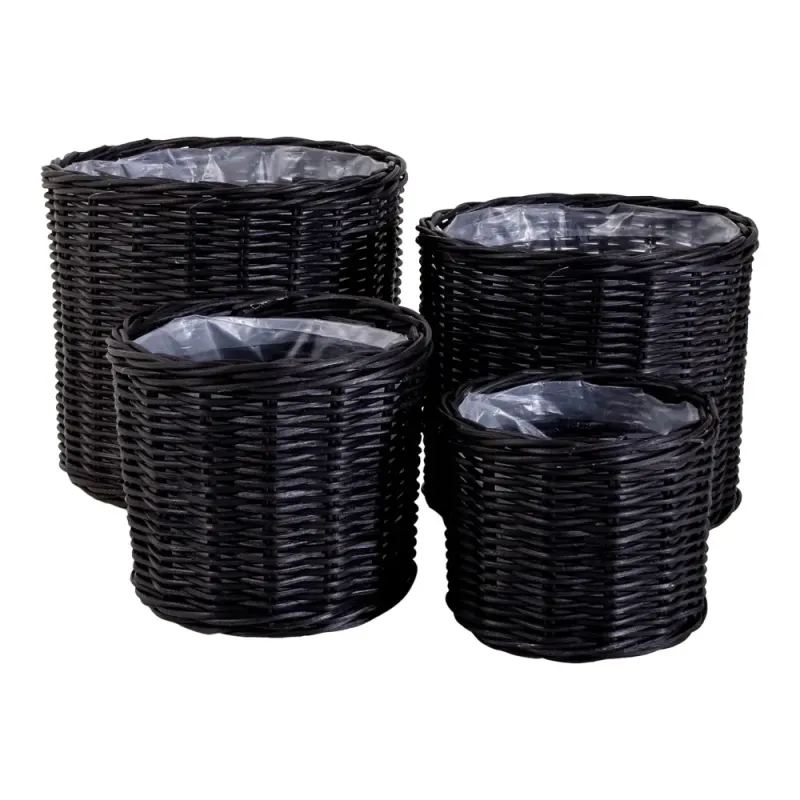 Runde Kurve Sort Med Plastik Indeni 4401121
