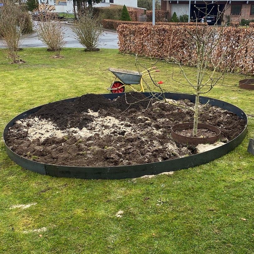 Rundt Højbed   4mm Cortenstål  ø430cm 30 Cm