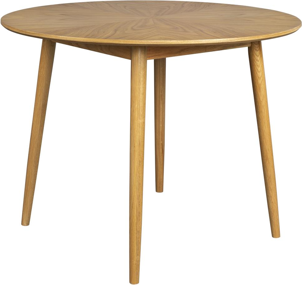 Rundt Spisebord Studio White Fabio - Elegant Design i Egetræ