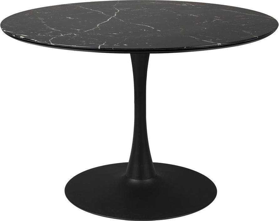 Rundt Spisebord Maru i Marmorlook – Elegant Design til Spisestuen