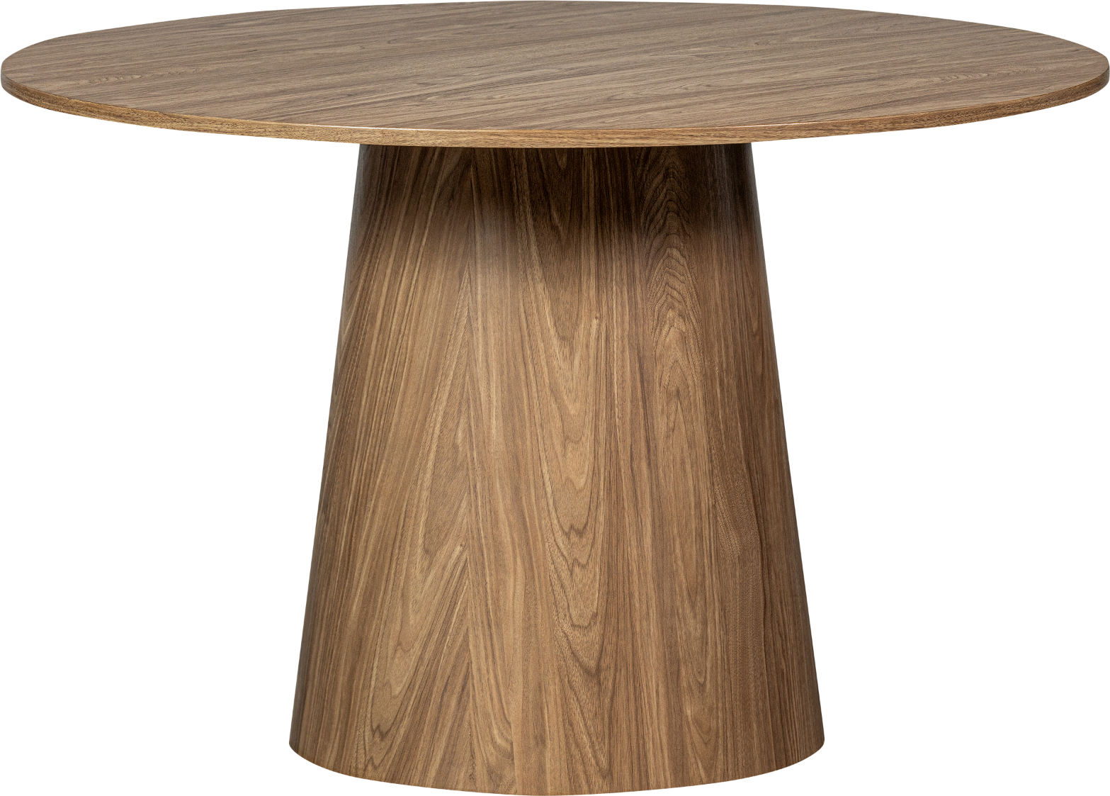 Rundt Spisebord Woood Maan Valnød Mdf ø120 Cm