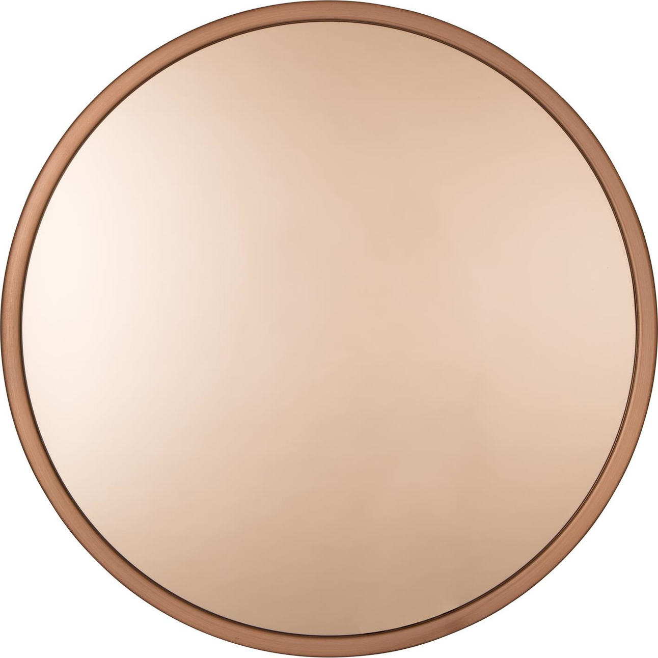 Rundt Vægspejl med Kobberfinish - 60 cm fra Zuiver
