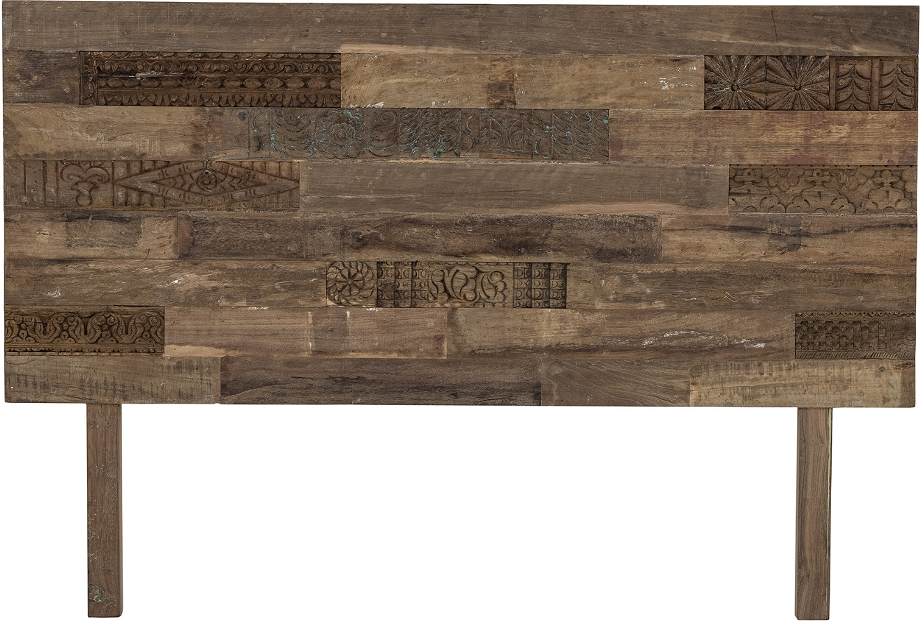 Rustik Sengegavl Creative Collection Rilo Genanvendt Træ Natur H122xl180 Cm