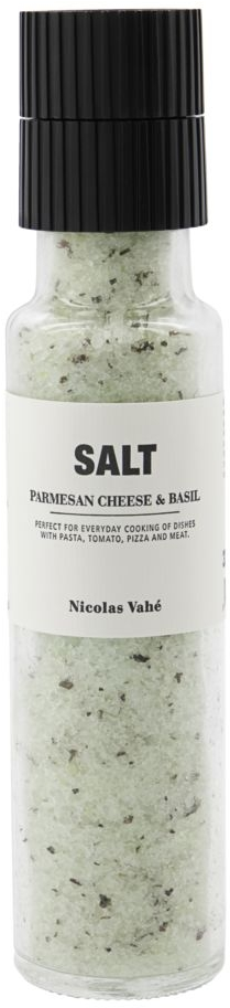 Salt Med Keramisk Kværn  Nicolas Vahé Salt-serie   Parmesan Cheese   Basil Havsaltblanding