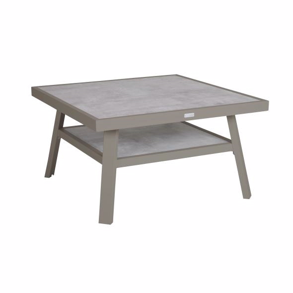 Samvaro Sofabord Beige 90x90 Loungemøbler Brafab Enggården Havemøbler