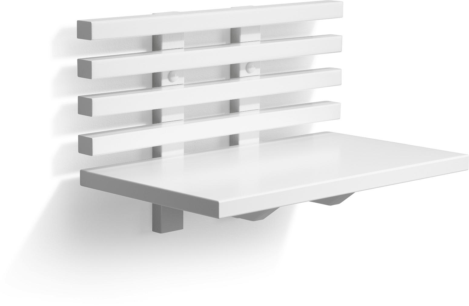 Sengebord Zece i Hvid Lak – Elegant og Funktionelt Design