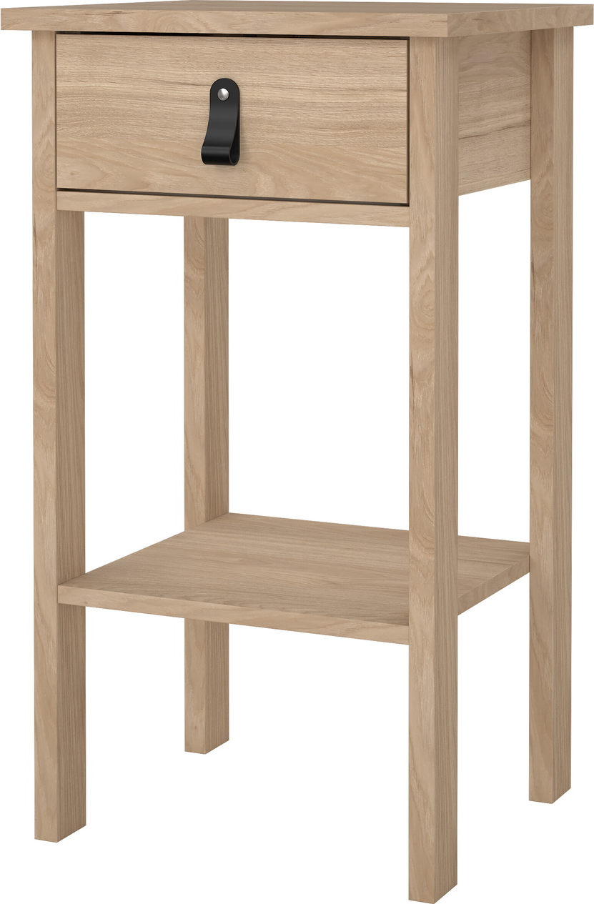 Sengebord Natbord Vesterholm Lunor Jackson Hickory H70 Cm   Skuffe Fsc-spånplade