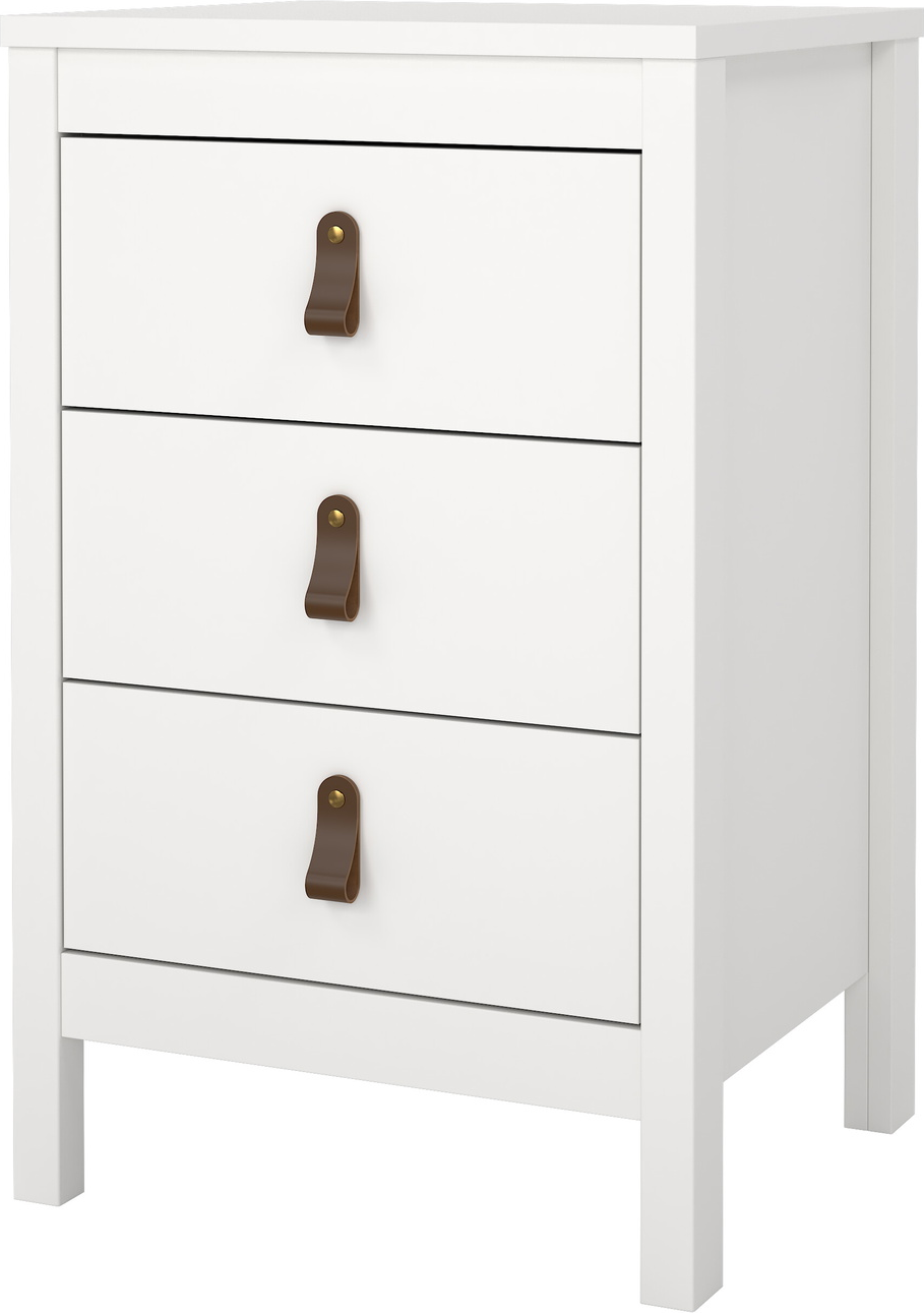 Sengebord Natbord Vesterholm Lunor   Skuffer Hvid Fsc H70ã B44ã D38 Cm