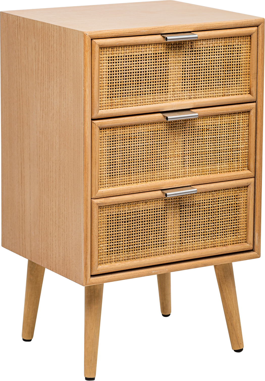 Sengebord Nordlys Furniture Nagoya Fsc-bøgetræ   Rattan-skuffer Natur 71x42x36 Cm