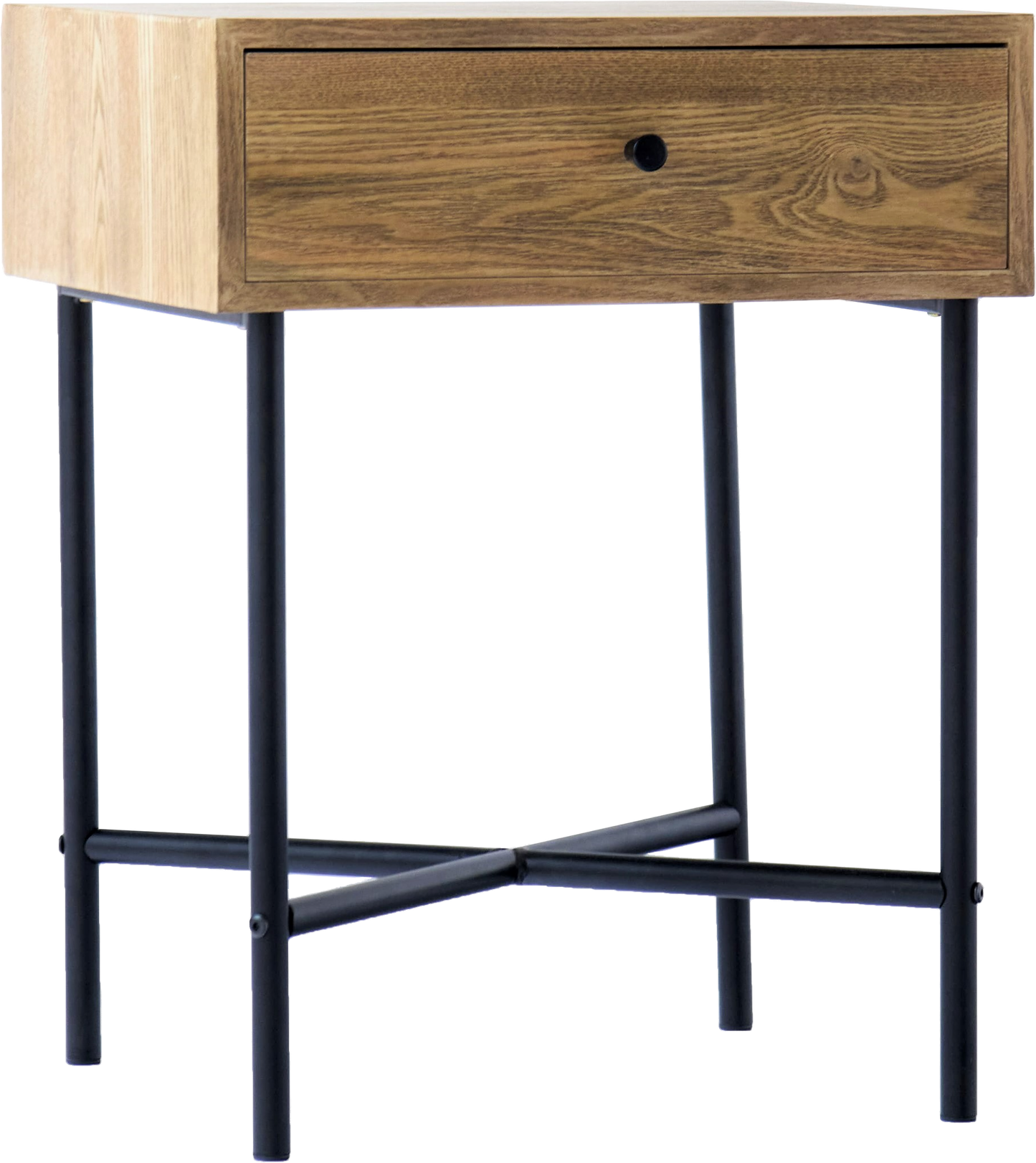 Sengebord Nordlys Furniture Torring Naturbrun Fsc-træ H60 Cm Med Askefiner-skuffe