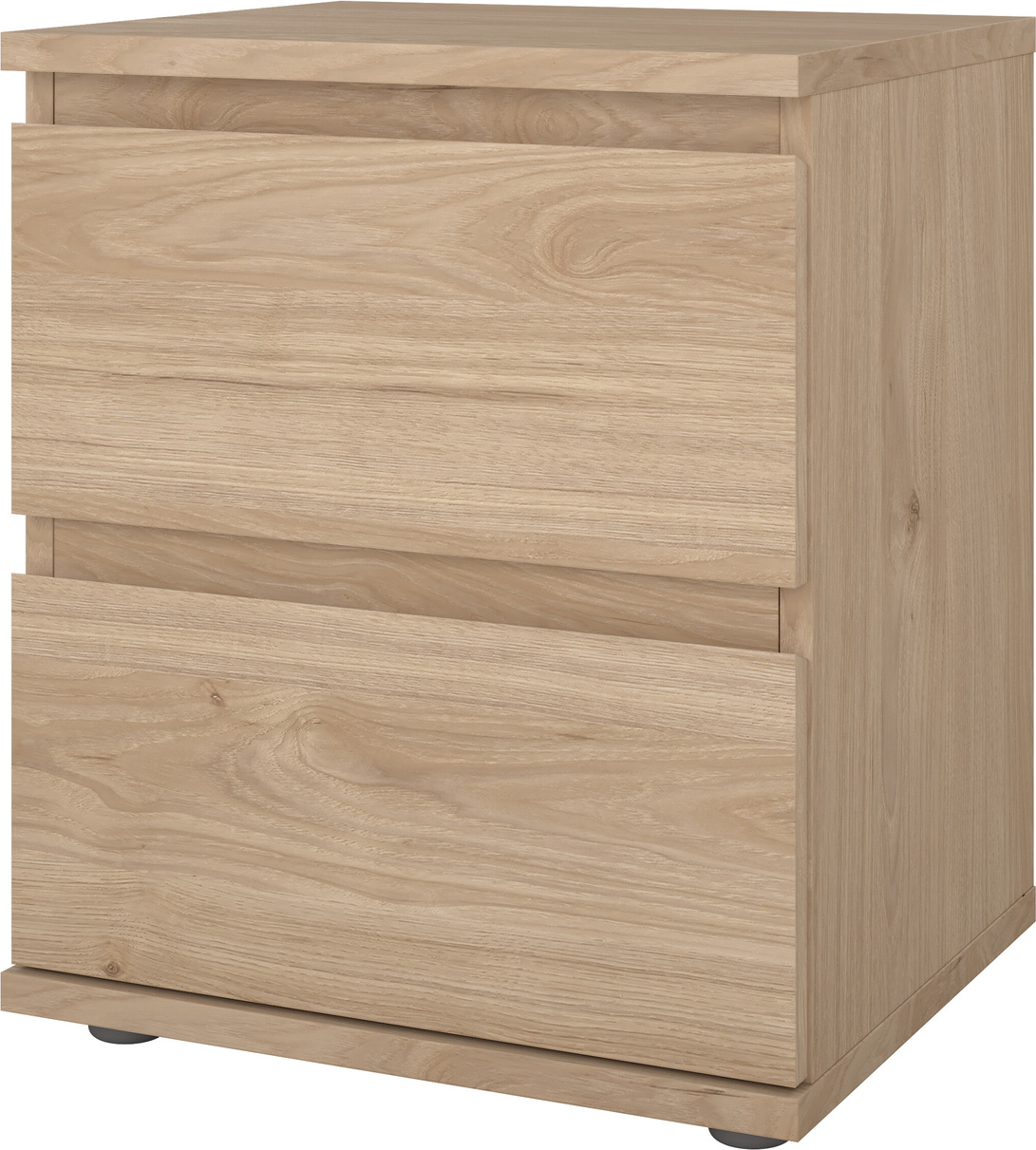 Sengebord Vesterholm Nova   Skuffer   Jackson Hickory Foliefinish Fsc  Spånplade H48   B40   D34 Cm
