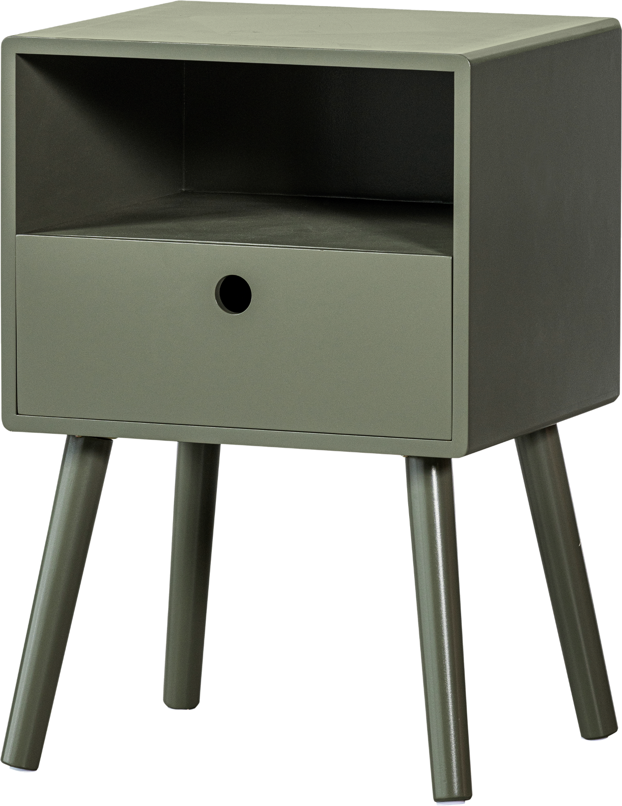 Sengebord Woood Ozzy Natbord Varm Grøn Mdf Kompakt H53xb36xd30 Cm
