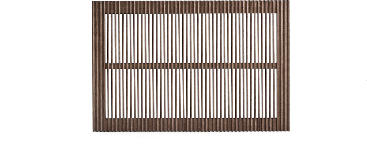 Sengegavl Kave Home Beyla H70ã B105 Cm Mørkebrun Egetræsfiner Slank Profil