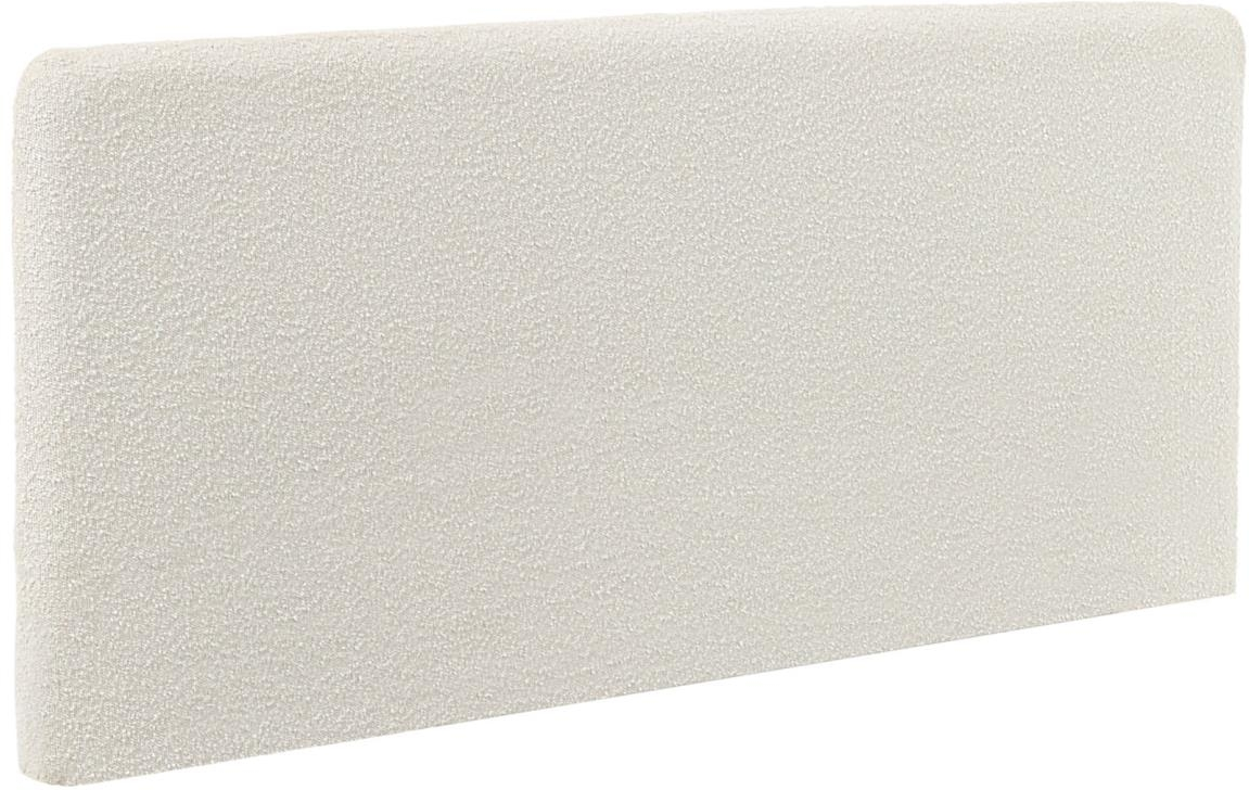 Sengegavl Kave Home Lydia Polstret Stof Hvid Shearling H76 B178 D7 Cm