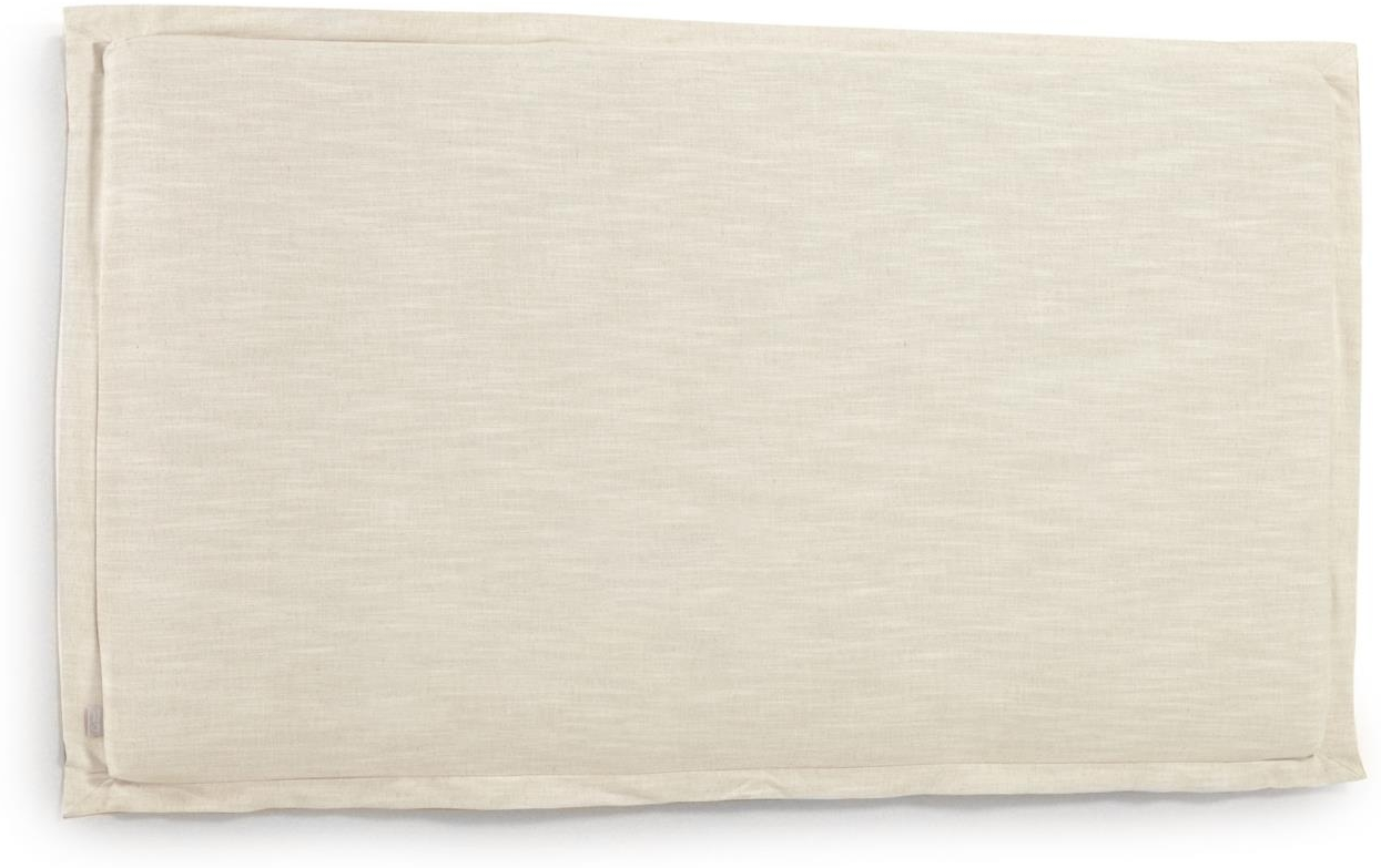 Sengegavl Kave Home Tanit Hvid Polstret Fsc-træ Hovedgærde Nordisk Design 206x106 Cm