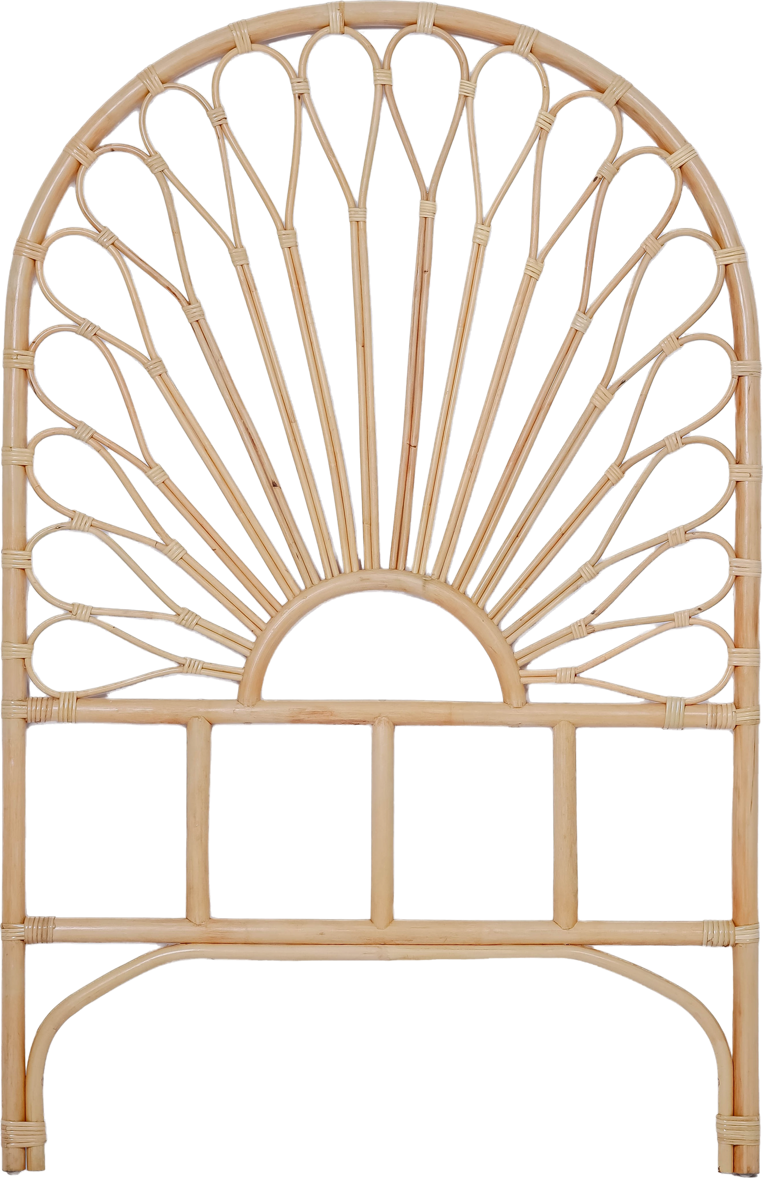 Sengegavl Nordlys Furniture Bacan90 Rattan Natur H141 B90 Cm Skandinavisk Boheme Hovedgavl