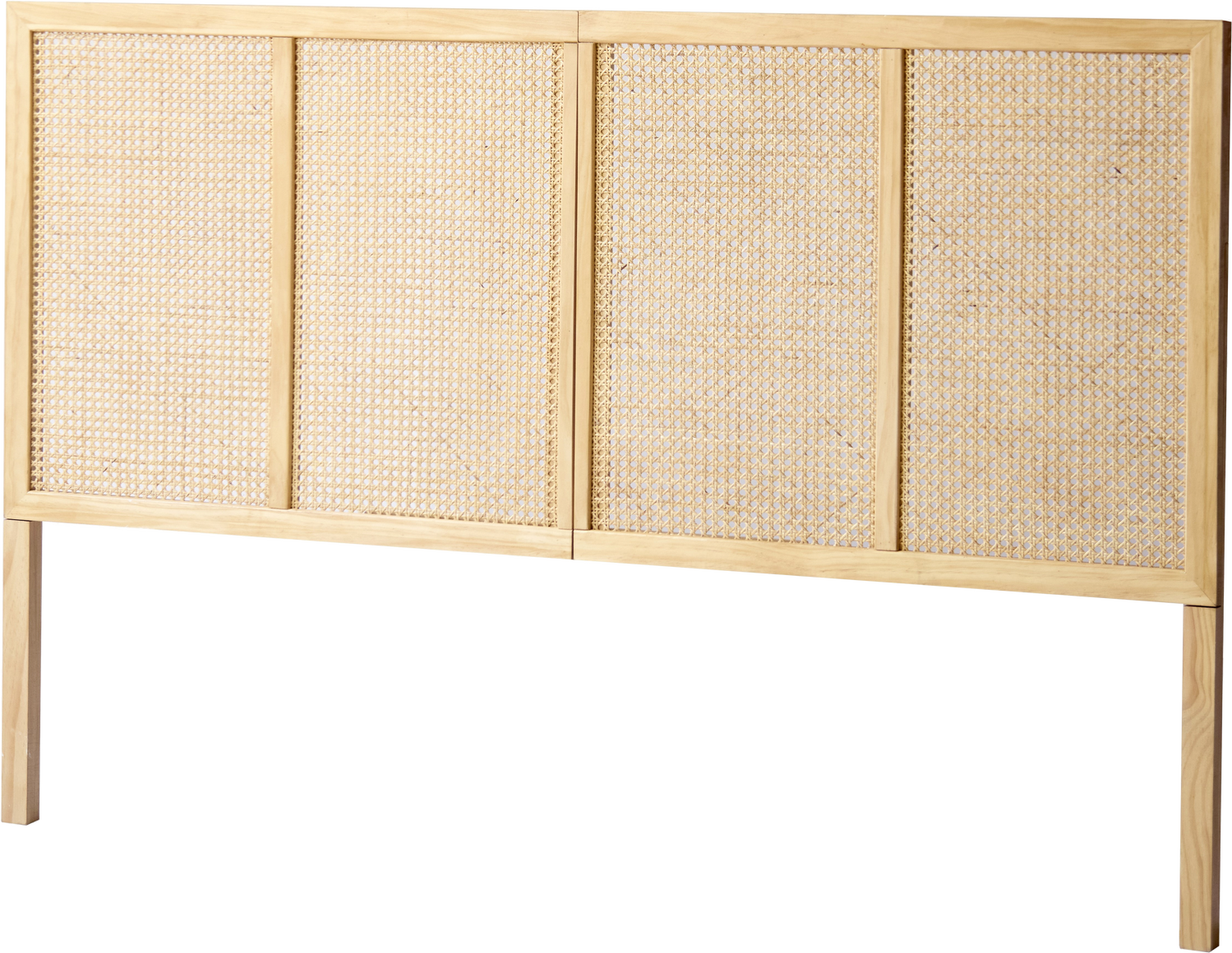 Sengegavl Nordlys Furniture Horsens Håndflettet Rattan Med Fsc-certificeret Bøgetræramme 108ã 164ã Cm Natur