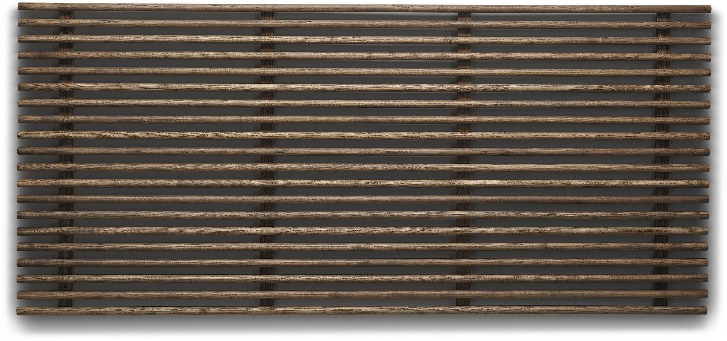 Elegant Sengegavl Zana i Massiv Ask med Brunolie Finish