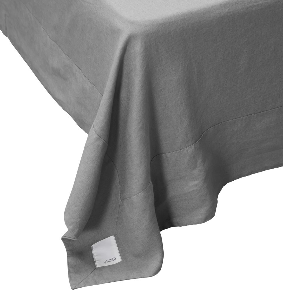 Sengekappe Sengetæppe Bynord Gunhild Stonewashed Hør Rock Grå 280x280 Cm
