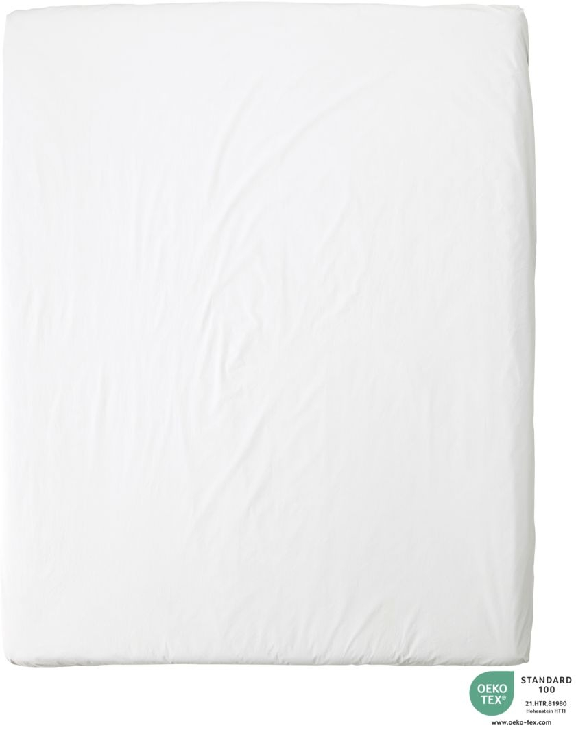 Sengelagen Bynord Ingrid Percale Oeko-tex 100 økologisk Bomuld Snow 270x270 Cm