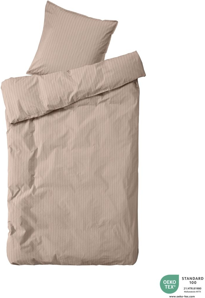 Sengesæt Bynord Dagny Straw Bark 135x20080x80 Cm økologisk Bomuld Percale