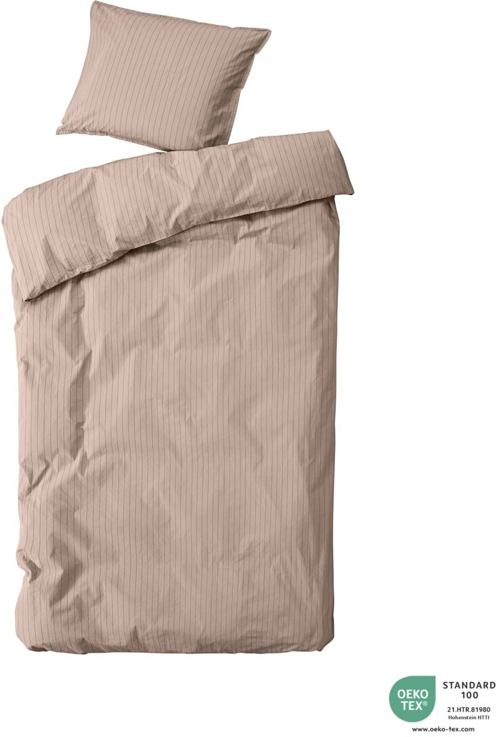 Sengesæt Bynord Dagny 140x220  63x60 Cm økologisk Bomuld Straw    Bark