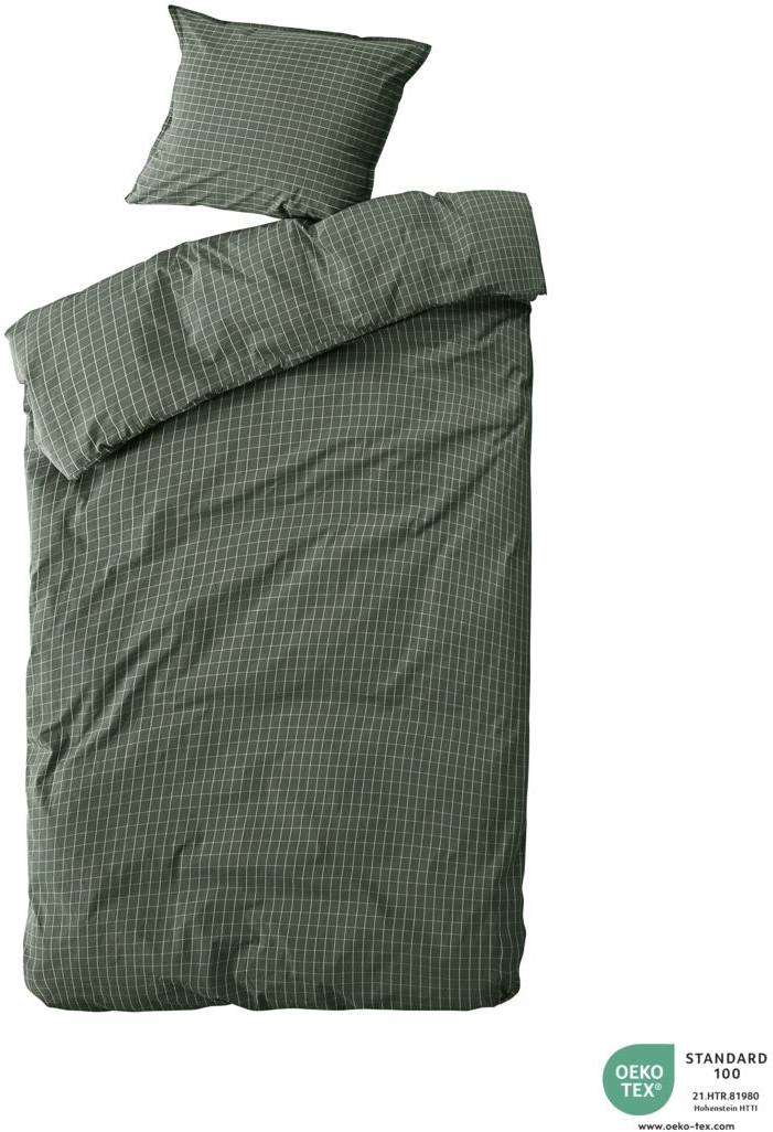 Sengesæt Bynord Erika økologisk Bomuld Forest    Snow 150x210 Cm  60x50 Cm Dynebetræk Og Pudebetræk