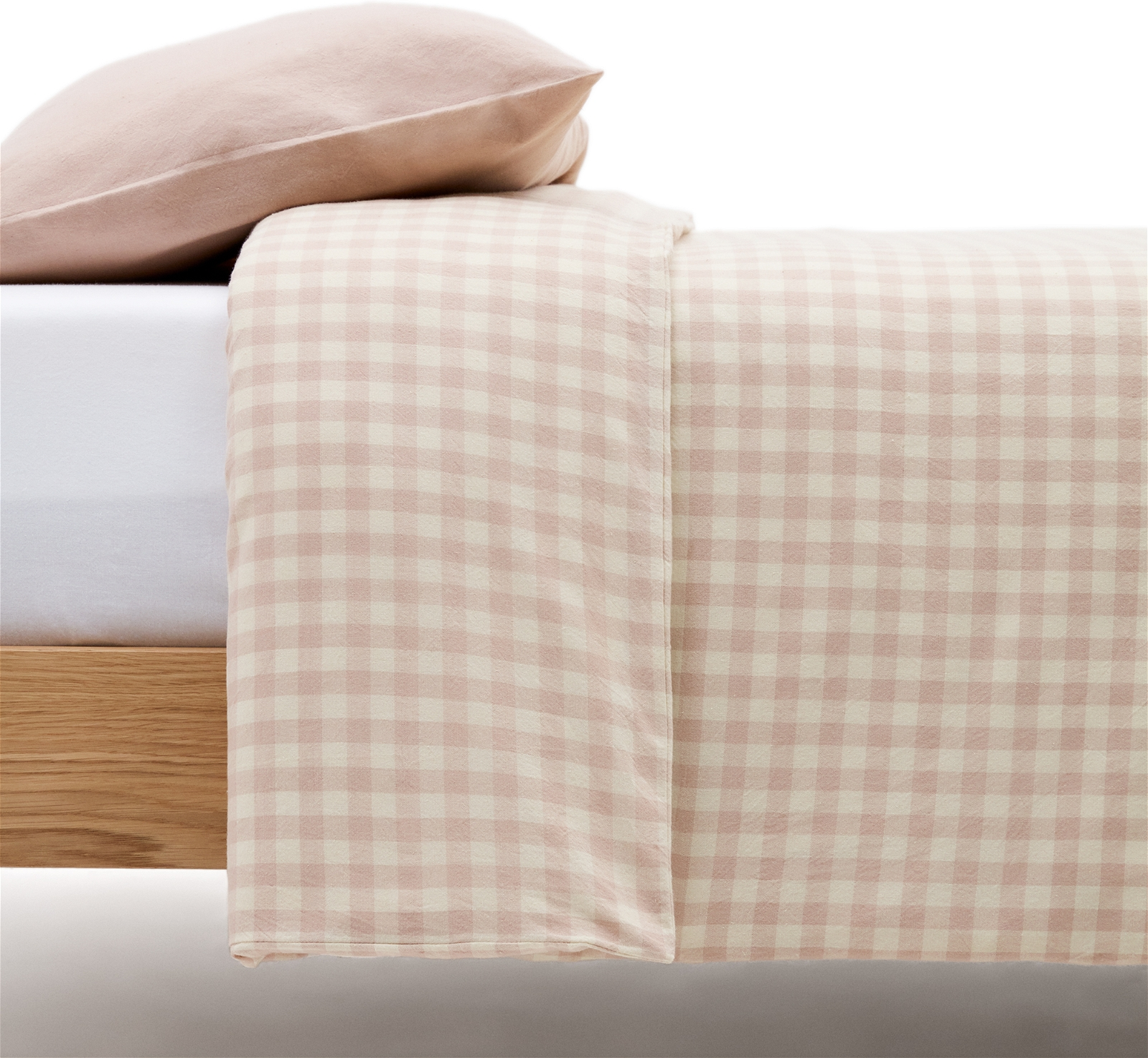 Bæredygtigt Baby Sengesæt i Lyserød og Beige Tern Design