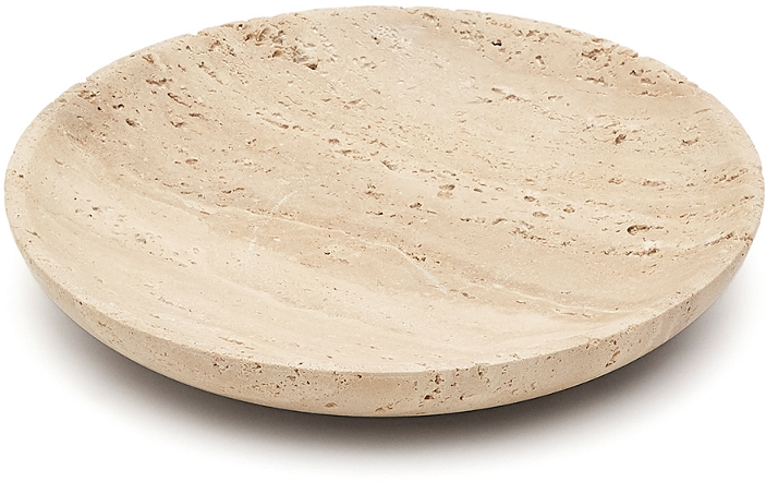 Serveringsbakke Kave Home Madlena 100 Travertin Beige 18 18 Cm Rustik Kolonial