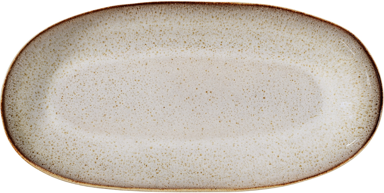 Serveringsfad Sandrine fra Bloomingville - Grå Stentøj 34 cm