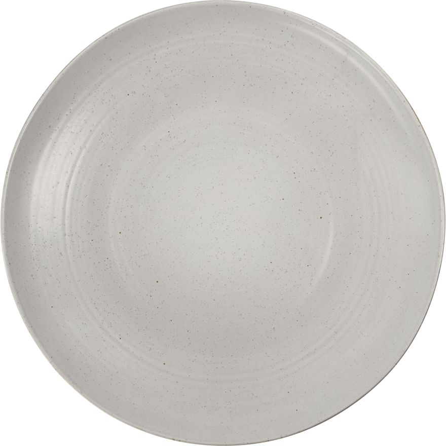 Serveringsfad House Doctor Pion Stentøj ø36 Cm Grå Hvid Minimalistisk Borddækning