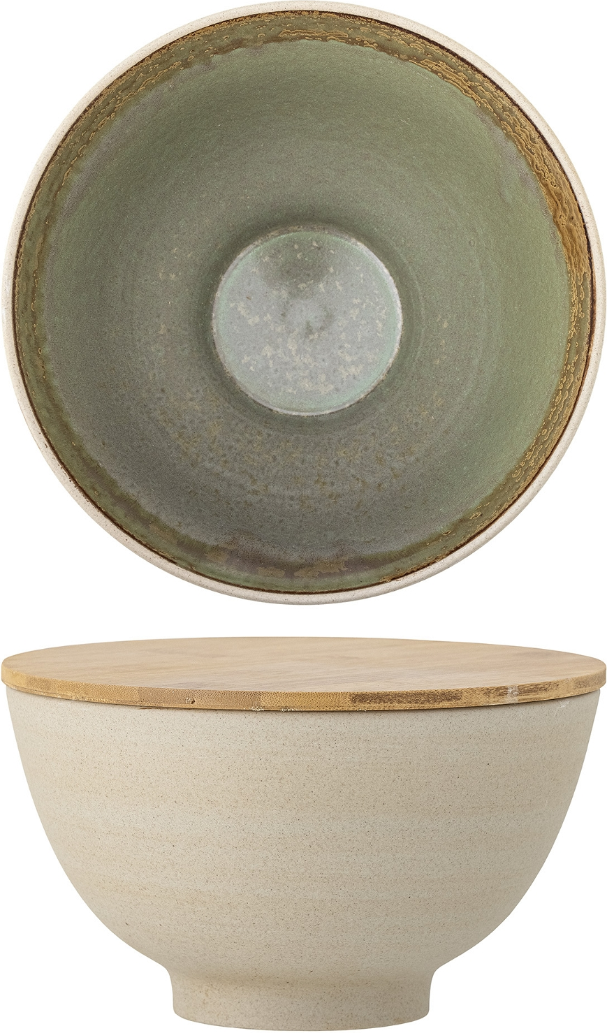 Serveringsskål Bloomingville Lee med Bambuslåg 25 cm