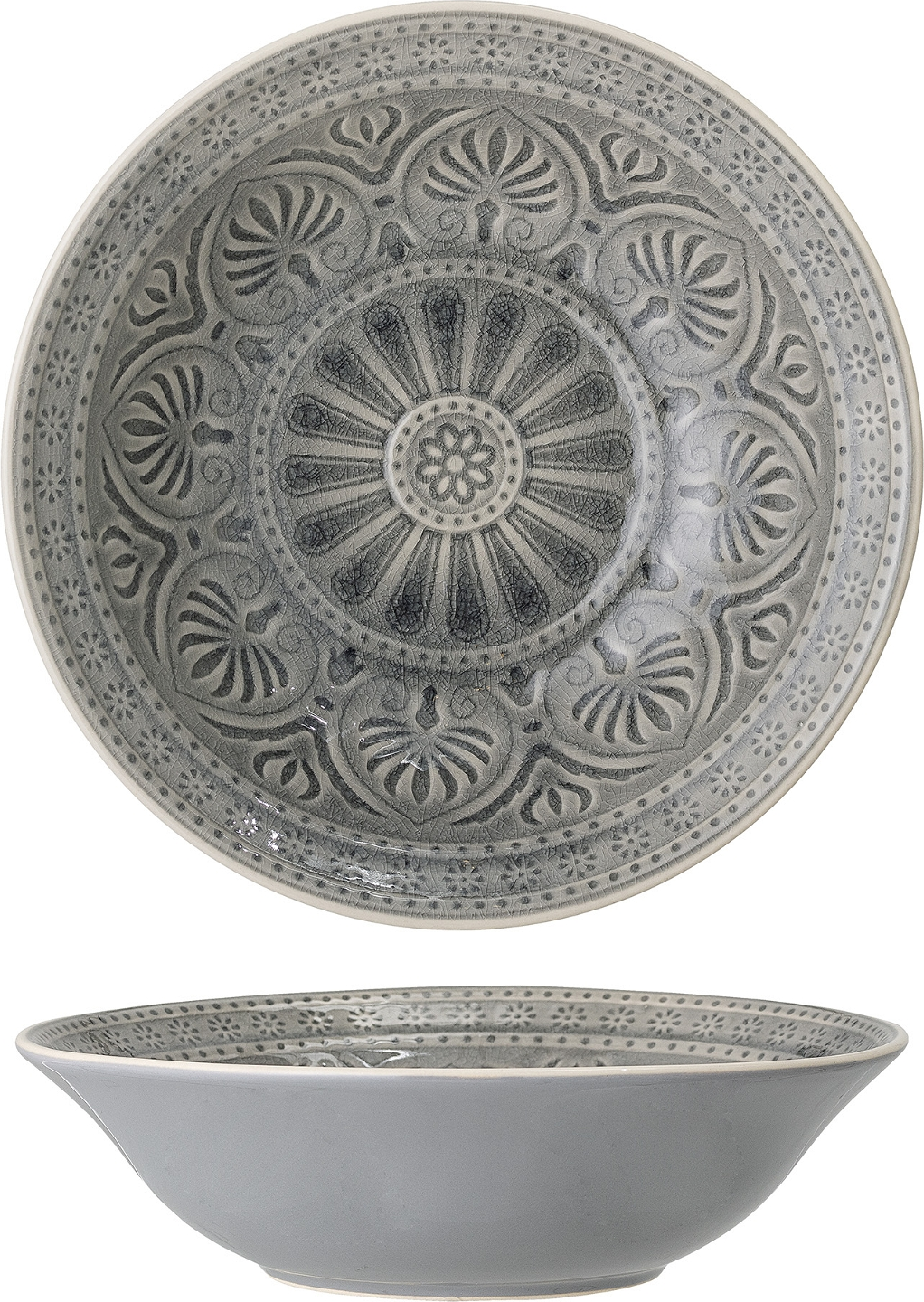 Elegant grå serveringsskål Rani fra Bloomingville - 26 cm