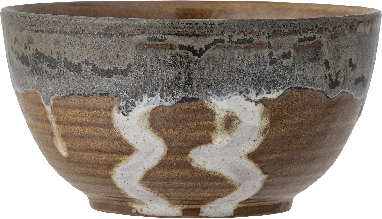 Serveringsskål Bloomingville Senna ø14 Cm Stentøj Brun