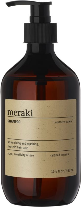 Shampoo Meraki Northern Dawn   Cosmos-certificeret økologisk Hårvask Med Vegetabilsk Protein  Gulerod Og Aloe Vera