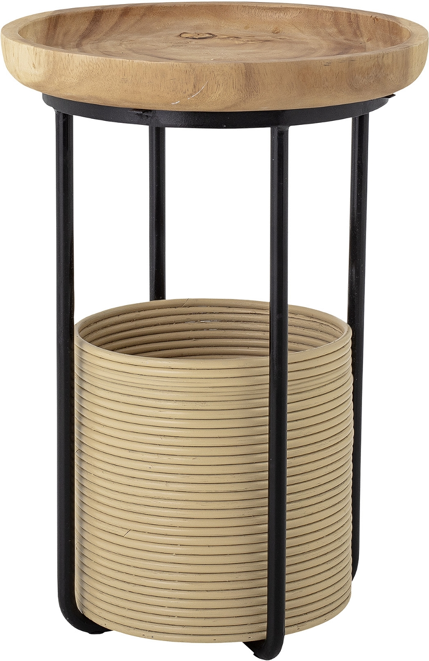 Sidebord Bloomingville Hitti - Naturligt Rattan & Jernben