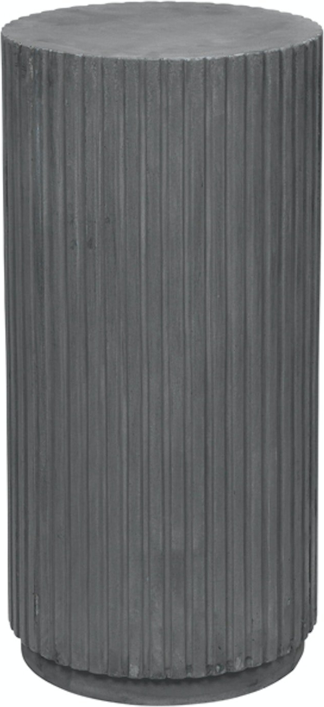 Elegant Grå Fibercement Sidebord Rillo fra Broste Copenhagen