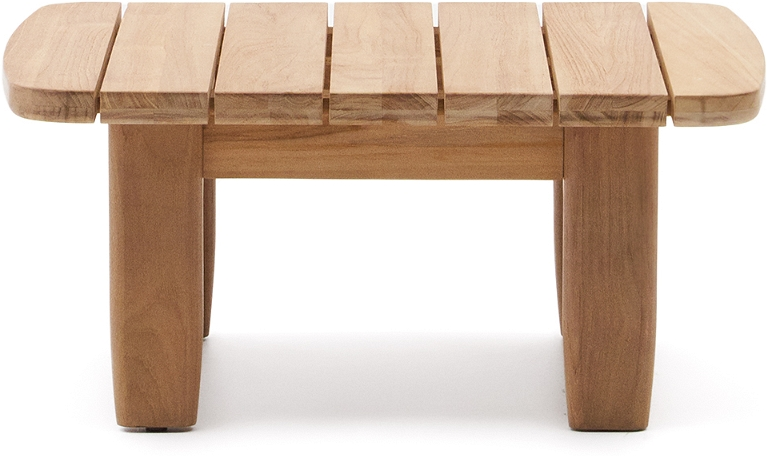 Sidebord Kave Home Tirant Udendørs Teak Sofabord 70 70 33 Cm
