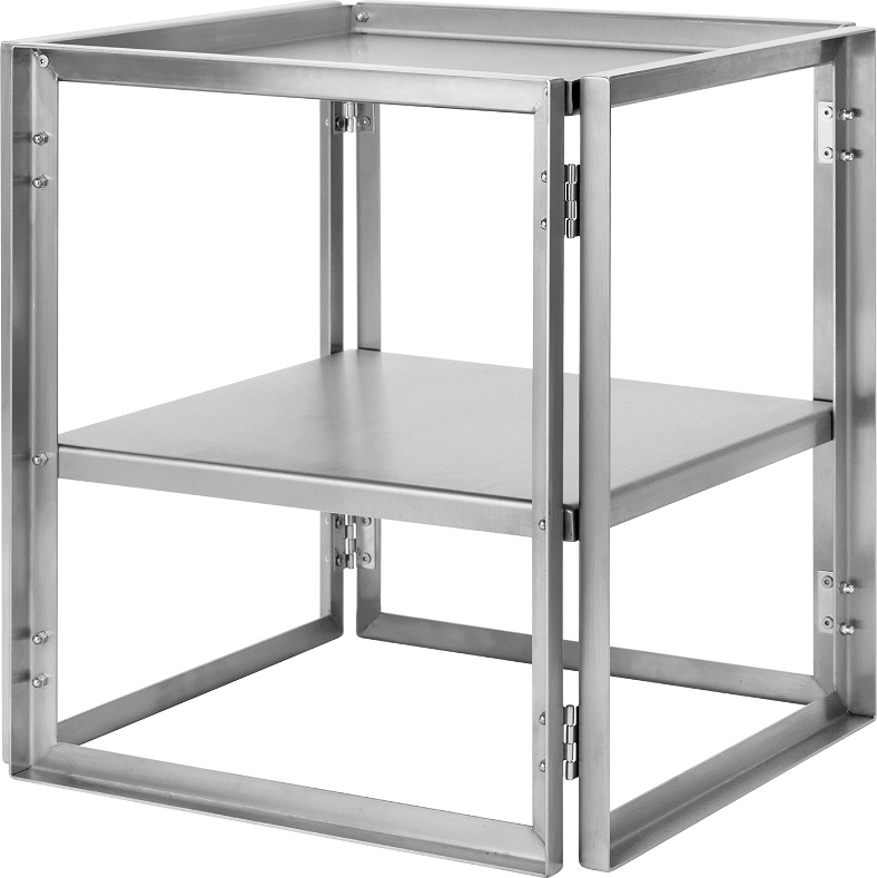 Foldbart Sidebord i Rustfrit Stål fra Kristina Dam