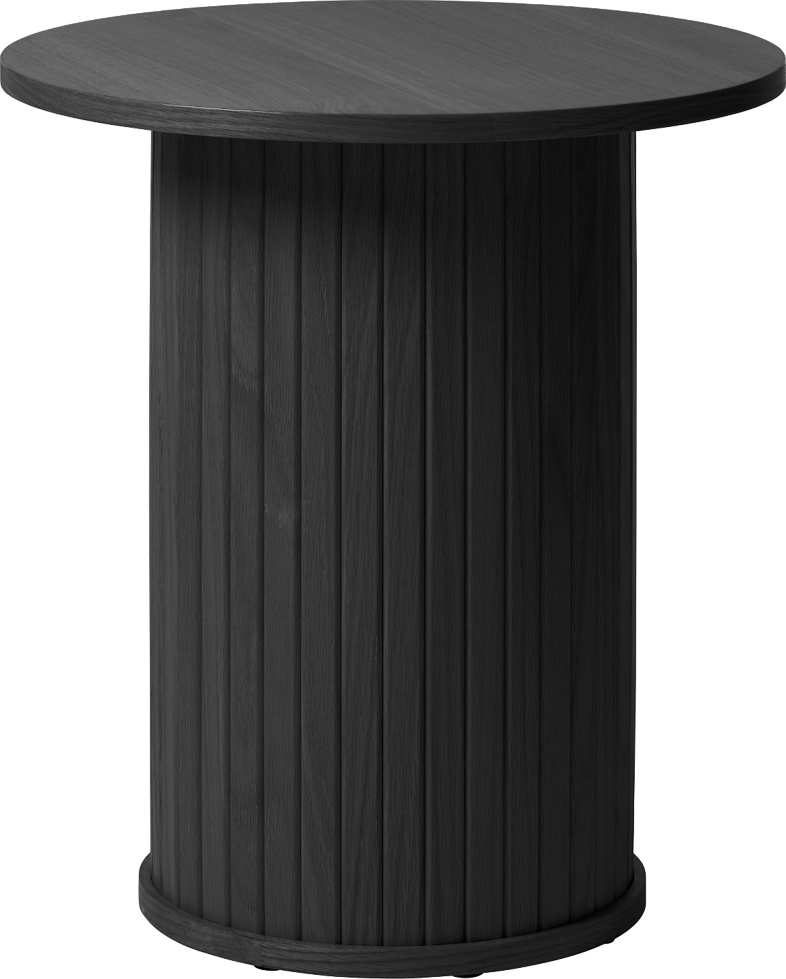 Sidebord Nordique Design Nola   Sort Egetræ ø50 H55 Cm Skandinavisk Småbord