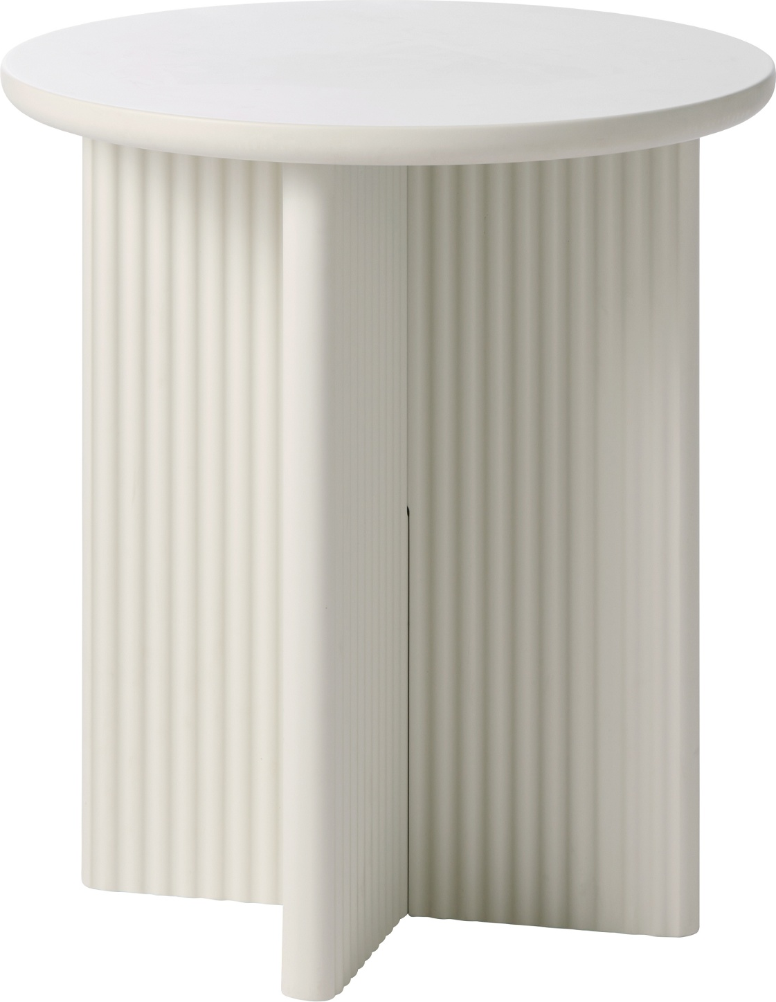 Sidebord Nordique Design Palma ø50   H55 Cm Greige Småbord Til Stuen