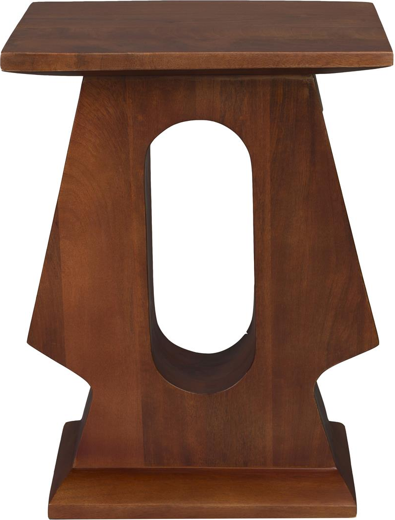 Sidebord   Småbord Dutchbone Pilaster Mangotræ Kaffe Vintage Design H48xb25xl35 Cm