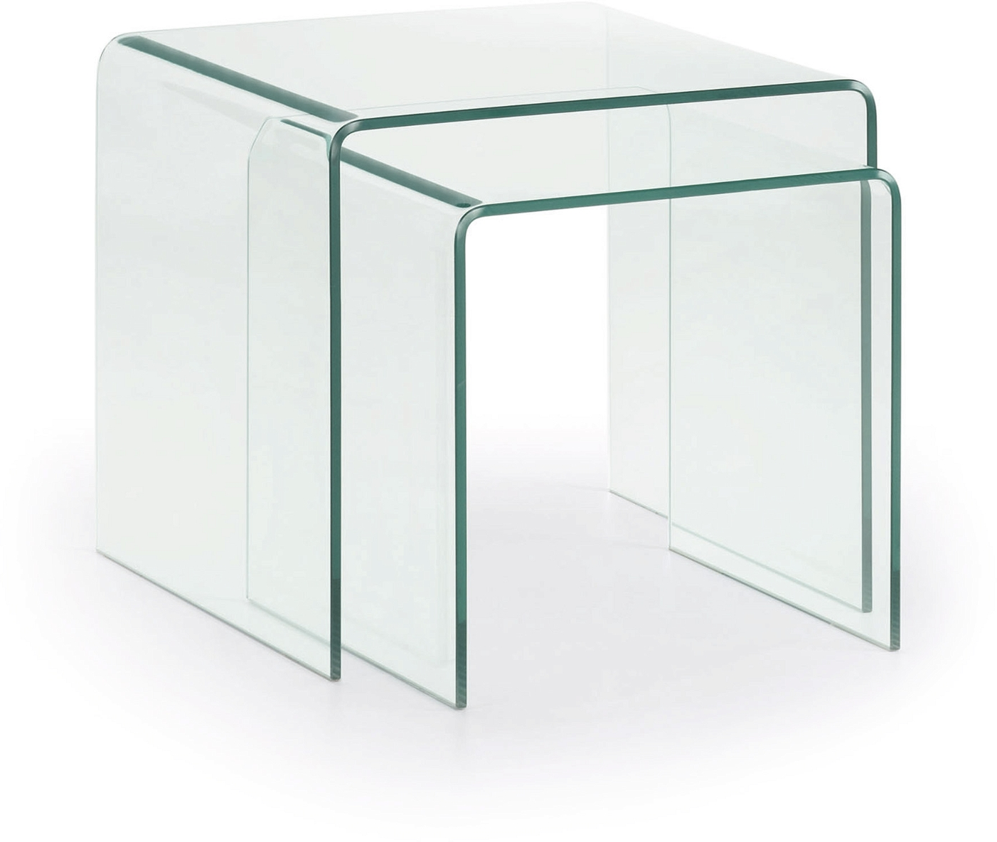 Sidebord Småbord Kave Home Burano 50x50x45 Cm Hærdet Glas