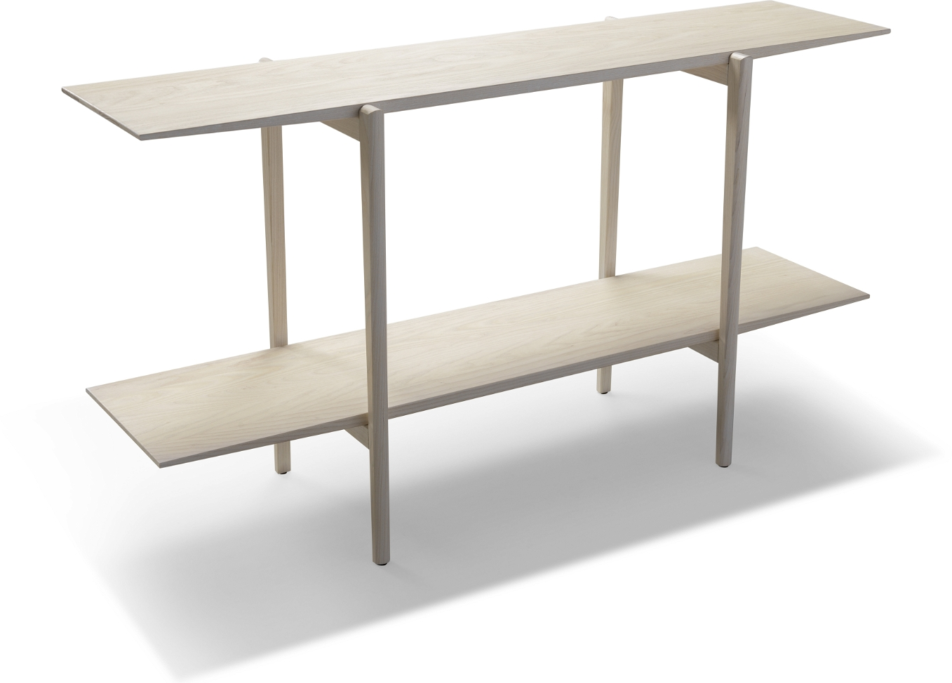 Elegant Calpe Sidebord i Hvidolieret Ask – 75x140 cm