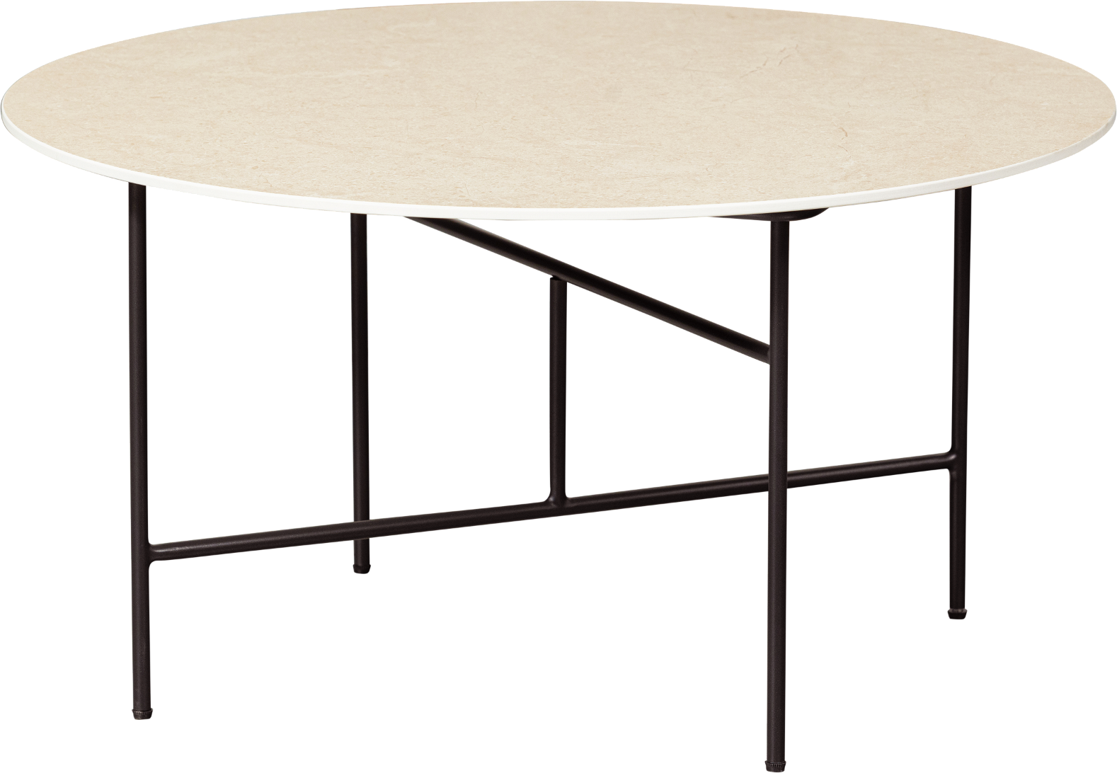 Elegant Vida Sidebord med Marmoreffekt og Metalramme